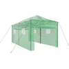 Image de vidaXL - Kas - met - Pop-up - Frame - met - dak - Groen - 290 - x - 580 - x - 315 - cm - IJzer