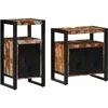 Image de vidaXL - Badkamermeubel - Set - 2 - pcs - Bruin - Massief - hergebruikt - hout