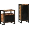 Image de vidaXL - Badkamermeubel - Set - met - lade - 2 - pcs - Massief - Gerecycleerd - Hout
