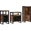 Image de vidaXL - Badkamermeubel - Set - met - lade - 3 - pcs - Massief - Gerecycleerd - Hout