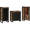 Image de vidaXL - Badkamermeubel - Set - met - lade - 3 - pcs - Massief - Gerecycleerd - Hout