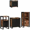 Image de vidaXL - Badkamermeubel - Set - met - lade - 4 - pcs - Massief - Gerecycleerd - Hout