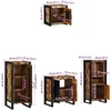 Image de vidaXL - Badkamermeubel - Set - met - lade - 4 - pcs - Massief - Gerecycleerd - Hout