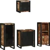 Image de vidaXL - Badkamermeubel - Set - met - lade - 4 - pcs - Massief - Gerecycleerd - Hout