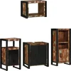 Image de vidaXL - Badkamermeubel - Set - met - lade - 4 - pcs - Massief - Gerecycleerd - Hout