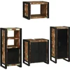 Image de vidaXL - Badkamermeubel - Set - 4 - pcs - Multikleur - Massief - hergebruikt - hout