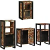 Image de vidaXL - Badkamermeubel - Set - 4 - pcs - Multikleur - Massief - hergebruikt - hout
