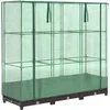 Image de vidaXL - Plantenbak - verhoogd - met - kashoes - 120x40x123 - cm - rattanlook