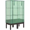 Image de vidaXL - Plantenbak - verhoogd - met - kashoes - 80x40x140 - cm - rattanlook