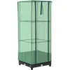 Image de vidaXL - Plantenbak - verhoogd - met - kashoes - 40x40x123 - cm - rattanlook