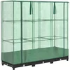 Image de vidaXL - Verhoogde - plantenbak - met - kashoes - rotanlook - 120x40x123 - cm