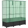 Image de vidaXL - Plantenbak - verhoogd - met - kashoes - 120x40x138 - cm - rattanlook