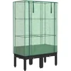 Image de vidaXL - Plantenbak - verhoogd - met - kashoes - 80x40x140 - cm - rattanlook