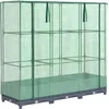 Image de vidaXL - Verhoogde - plantenbak - met - kashoes - rotanlook - 120x40x123 - cm