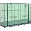 Image de vidaXL - Verhoogde - plantenbak - met - kashoes - rotanlook - 160x40x123 - cm