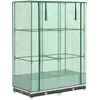 Image de vidaXL - Plantenbak - verhoogd - met - kashoes - 80x40x123 - cm - rattanlook