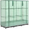 Image de vidaXL - Plantenbak - verhoogd - met - kashoes - 120x40x123 - cm - rattanlook