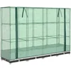 Image de vidaXL - Plantenbak - verhoogd - met - kashoes - 160x40x123 - cm - rattanlook