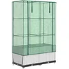 Image de vidaXL - Plantenbak - verhoogd - met - kashoes - 80x40x138 - cm - rattanlook