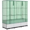Image de vidaXL - Plantenbak - verhoogd - met - kashoes - 120x40x138 - cm - rattanlook