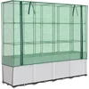 Image de vidaXL - Plantenbak - verhoogd - met - kashoes - 160x40x153 - cm - rattanlook