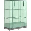 Image de vidaXL - Plantenbak - verhoogd - met - kashoes - 80x40x123 - cm - rattanlook