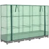 Image de vidaXL - Plantenbak - verhoogd - met - kashoes - 160x40x123 - cm - rattanlook