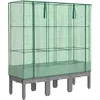 Image de vidaXL - Plantenbak - verhoogd - met - kashoes - 120x40x140 - cm - rattanlook