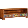Image de vidaXL - TV-meubel - 110x30x40 - massief - acaciahout - meerkleurig