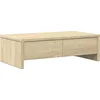 Image de vidaXL - Monitorstandaard - met - lades - 50x27x15 - cm - hout - sonoma - eikenkleur