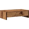 Image de vidaXL - Monitorstandaard - met - lades - 50x27x15 - cm - bewerkt - hout - oud - hout