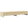 Image de vidaXL - Monitorstandaard - met - lades - Sonoma - eiken - 100x27x15 - cm - bewerkt - hout