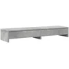 Image de vidaXL - Monitorstandaard - met - lades - 100x27x15 - cm - bewerkt - hout - betongrijs