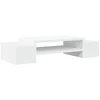 Image de vidaXL - Monitorstandaard - met - opbergruimte - 70x27x15 - cm - bewerkt - hout - wit