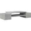 Image de vidaXL - Monitorstandaard - met - opbergruimte - 70x27x15 - cm - hout - betongrijs