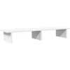 Image de vidaXL - Monitorstandaard - 100x27x15 - cm - bewerkt - hout - wit