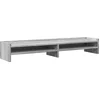 Image de vidaXL - Monitorstandaard - 100x24x16 - cm - bewerkt - hout - grijs - sonoma - eiken