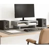Image de vidaXL - Monitorstandaard - 50x27x15 - cm - bewerkt - hout - betongrijs