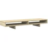 Image de vidaXL - Monitorstandaard - 100x27x15 - cm - bewerkt - hout - sonoma - eikenkleurig