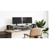 Image de vidaXL - Monitorstandaard - 100x27x15 - cm - bewerkt - hout - betongrijs