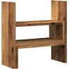 Image de vidaXL - Bureau - organiser - 40x17x41 - cm - bewerkt - hout - oud - houtkleurig