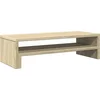 Image de vidaXL - Monitorstandaard - 54x22x15 - cm - bewerkt - hout - sonoma - eikenkleurig