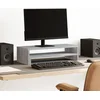 Image de vidaXL - Monitorstandaard - 54x22x15 - cm - bewerkt - hout - grijs - sonoma - eiken