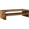 Image de vidaXL - Monitorstandaard - 54x22x15 - cm - bewerkt - hout - oud - houtkleurig