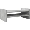 Image de vidaXL - Monitorstandaard - 50x27x20 - cm - bewerkt - hout - betongrijs