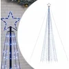 Image de vidaXL - LED-kerstboom - met - spikes - 1534 - LEDs - 500 - cm - blauw