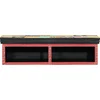 Image de vidaXL - TV - Kast - met - plank - Multikleur - 80 - x - 30 - x - 22 - cm - Bewerkt - hout