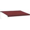 Image de vidaXL - Luifel - handmatig - uittrekbaar - 500x300 - cm - bordeauxrood