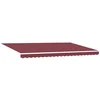 Image de vidaXL - Luifel - handmatig - uittrekbaar - met - LED's - 500x300 - cm - bordeauxrood