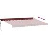 Image de vidaXL - Luifel - automatisch - uittrekbaar - 500x300 - cm - bordeauxrood